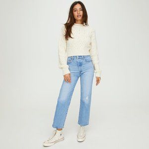 LEVI’S Ribcage Straight Ankle Jeans Tango Blue